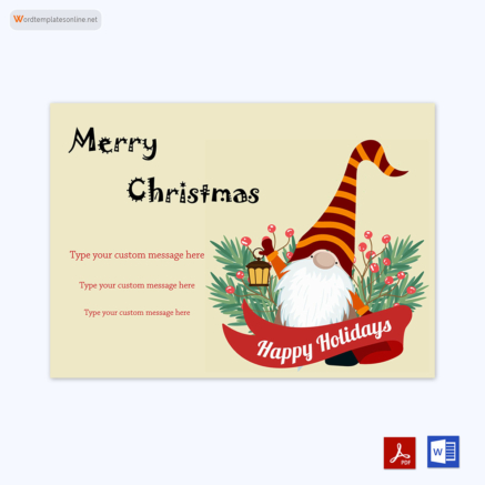 FREE Christmas Card Templates (Word | PSD | PDF)