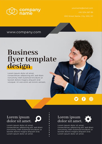Free Business Advertising Flyer Template in Illustrator