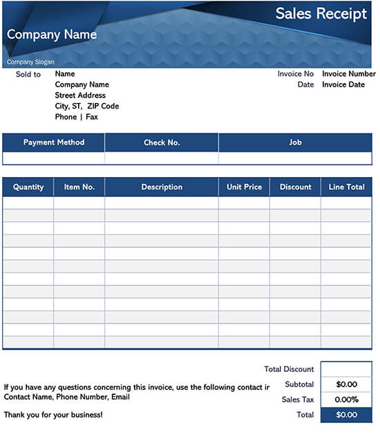 Payment Receipt Template Free Receipt Template Free Download