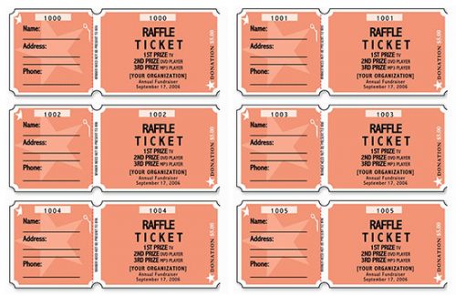 microsoft word templates for raffle tickets