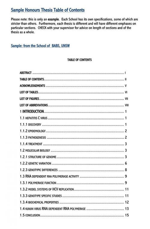 microsoft word table of contents formatting