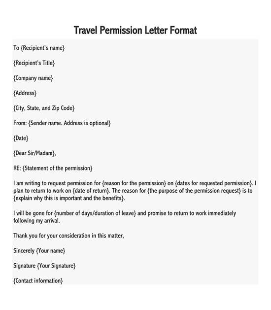 trip request letter