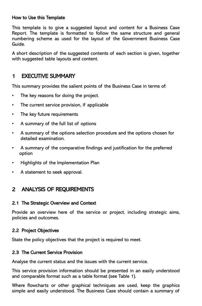 example of a business report assignment