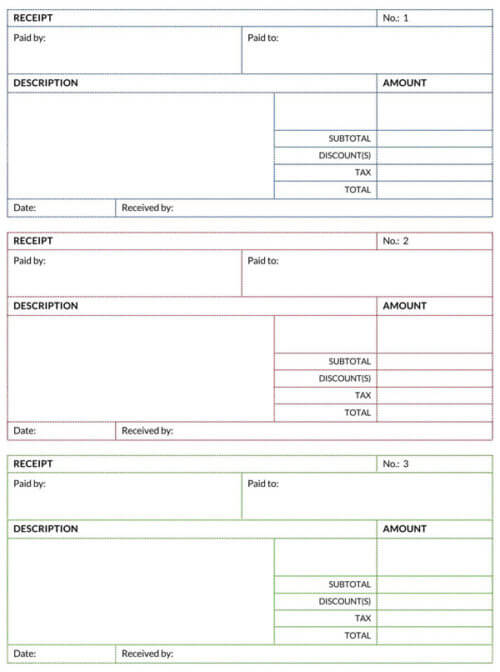 30 free payment receipt templates word excel
