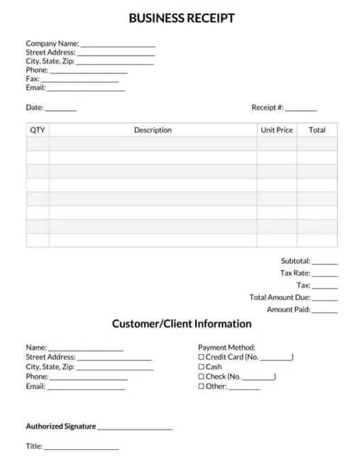38 free payment receipt templates excel word pdf