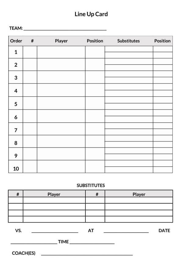 FREE 6+ Sample Baseball Roster Templates in PDF
