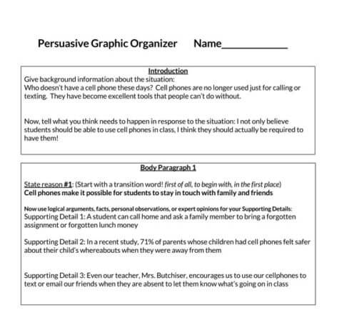 characteristics of an persuasive essay