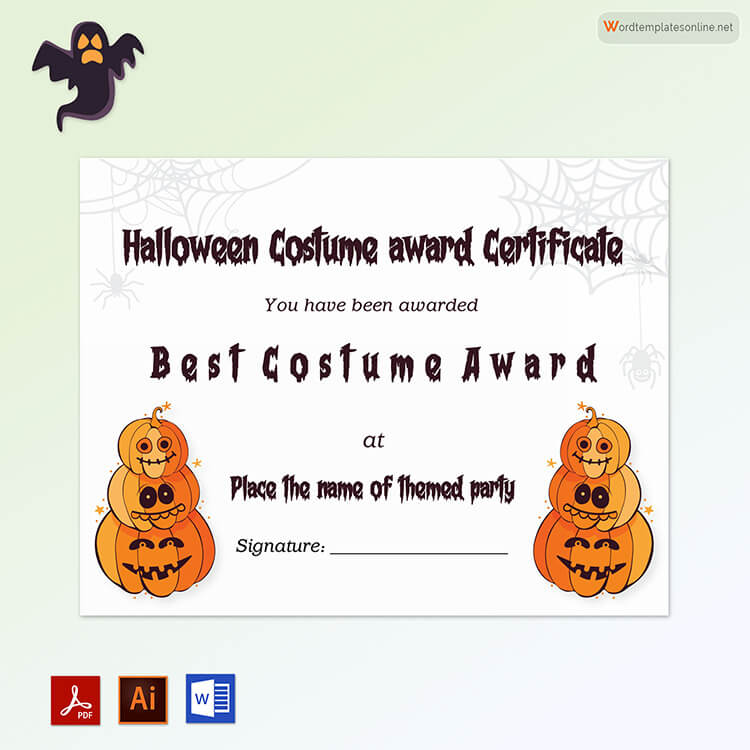 halloween certificate template