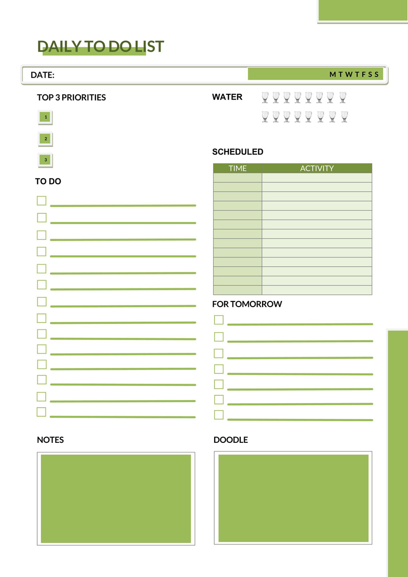 36+ Best Daily Planner Templates (Word | Excel) - Printable