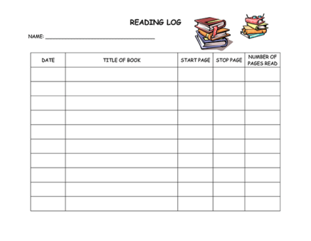 45 Printable Reading Log Templates (Word - Excel)