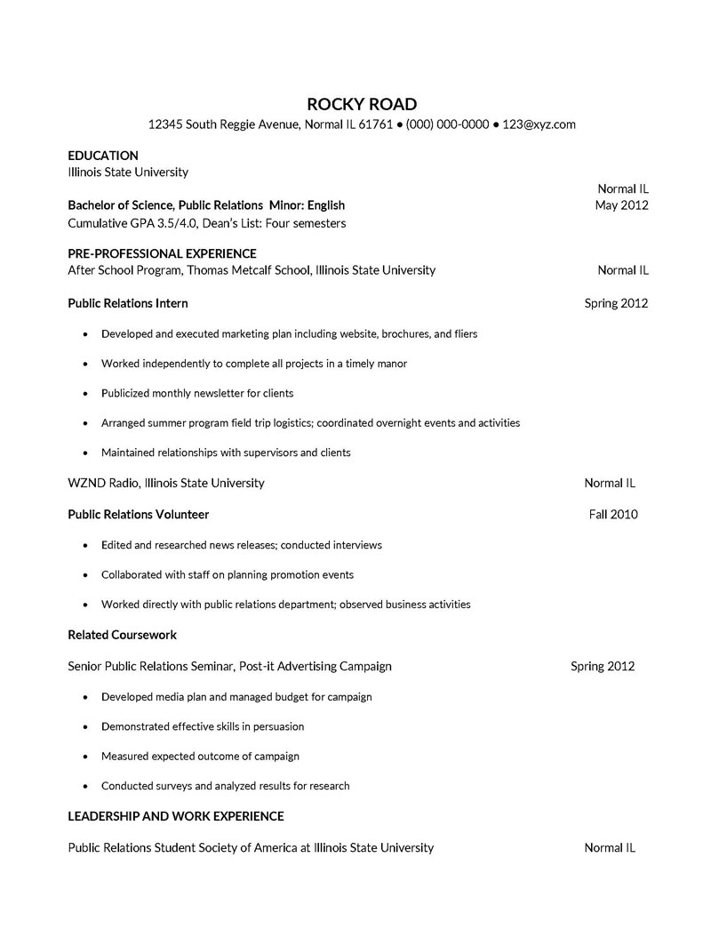 college resume template free download