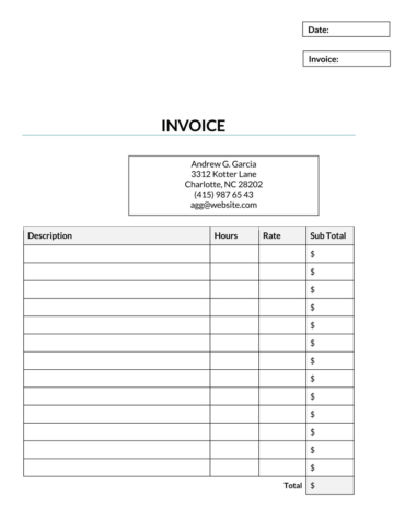 23 Free Service Invoice Templates - (Word, Excel)
