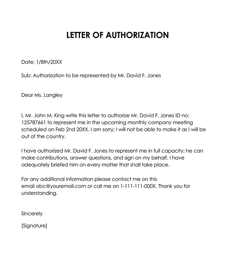 Letter of Authorization to Represent: How to Write (Samples)