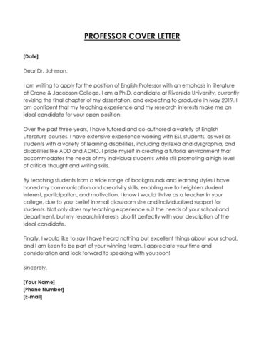 24 Professional Resume Cover Letter Examples
