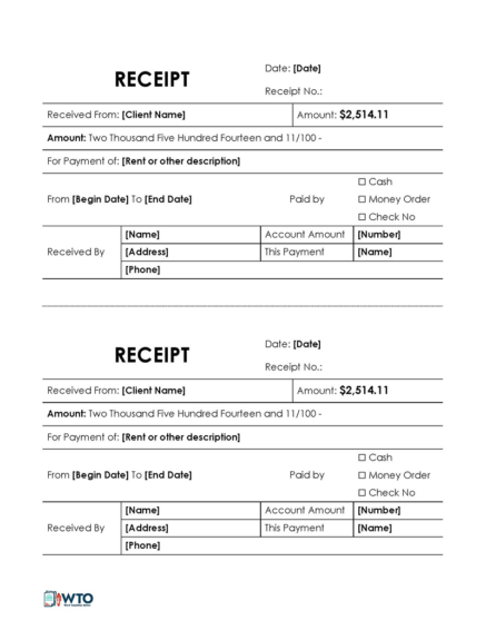 20 Free Petty Cash Receipt Templates (Word | PDF)