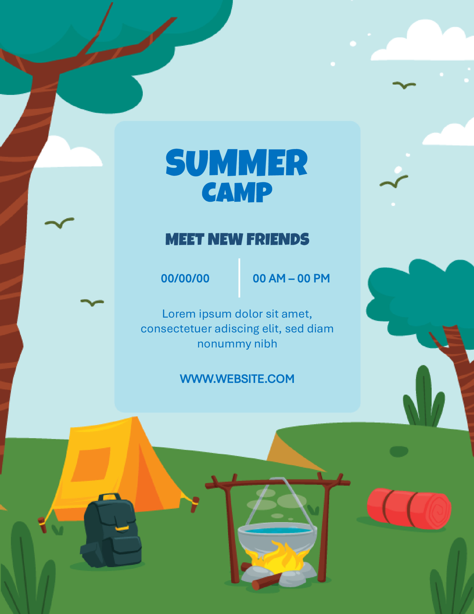 Free Summer Camp Flyer Example