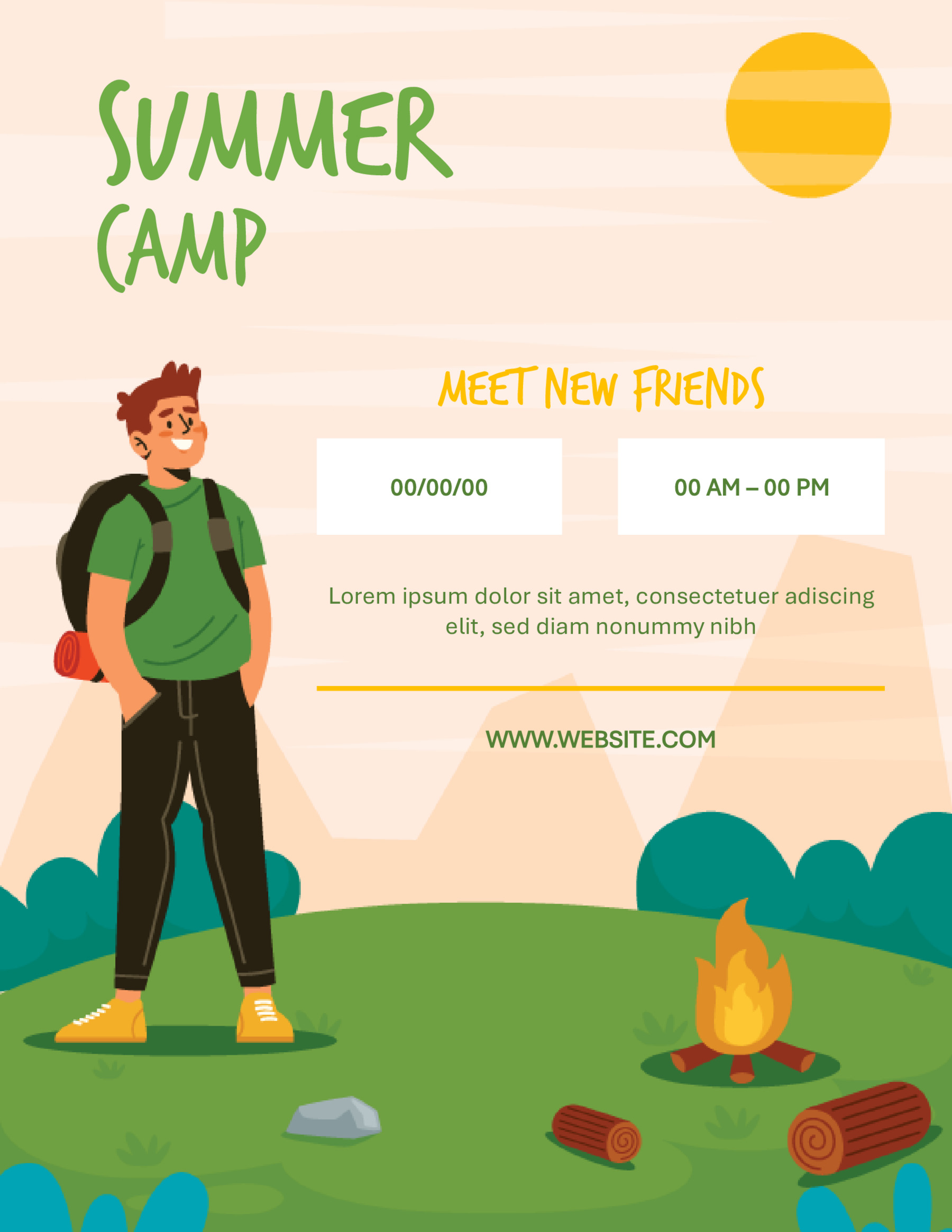 Editable Summer Camp Flyer Format
