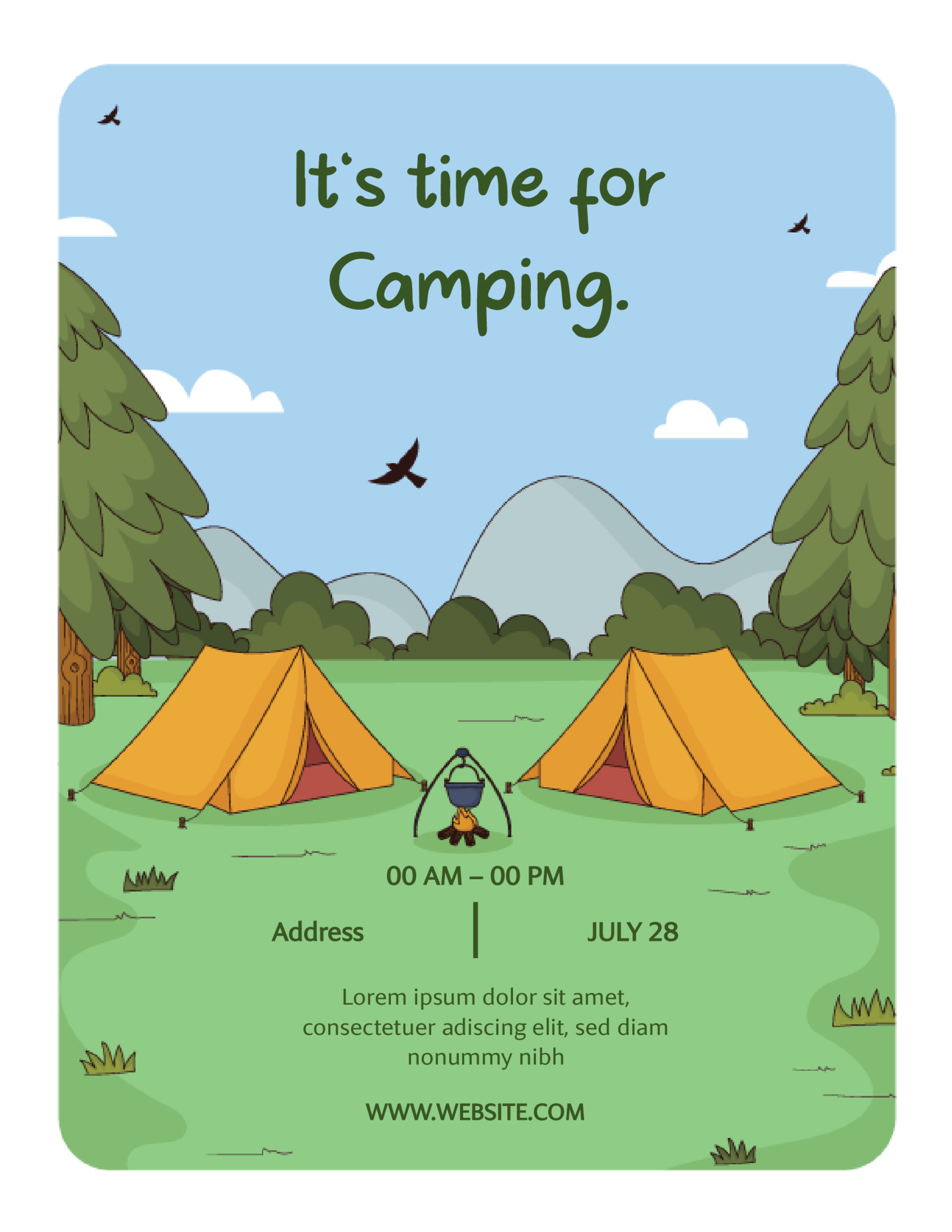 Downloadable Summer Camp Flyer Format