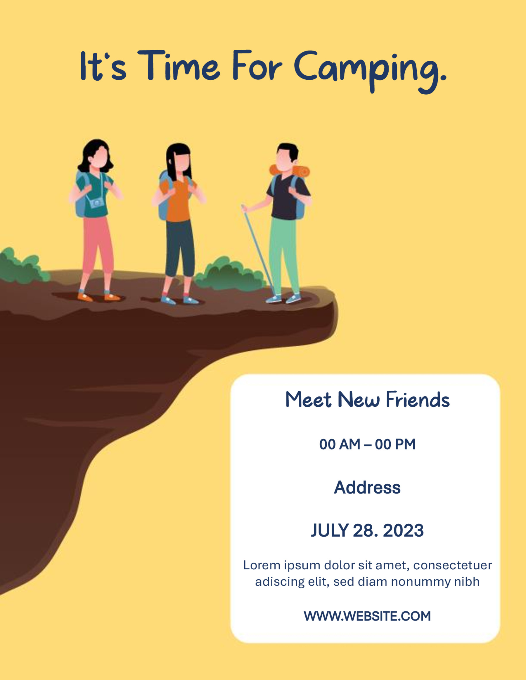Printable Summer Camp Flyer Example
