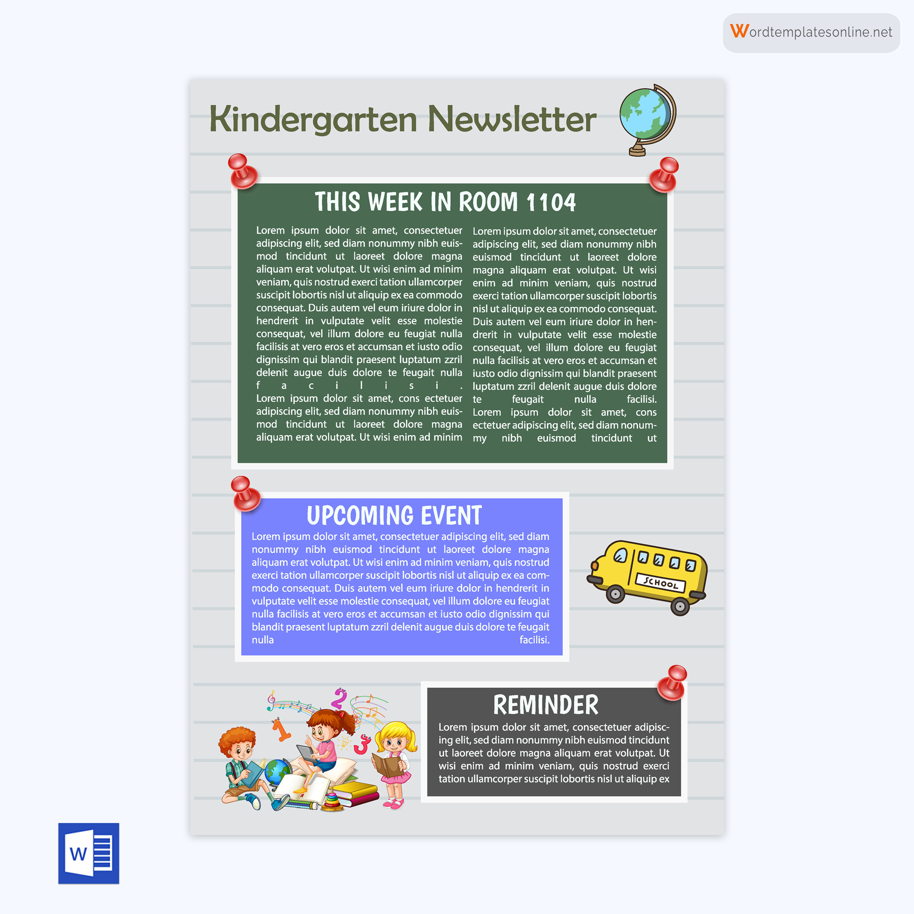 Free Kindergarten Newsletter Sample Download