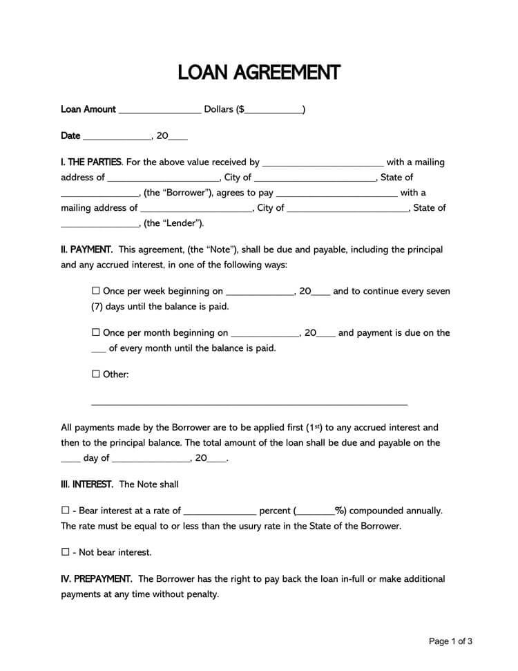 loan form templates for word 2010