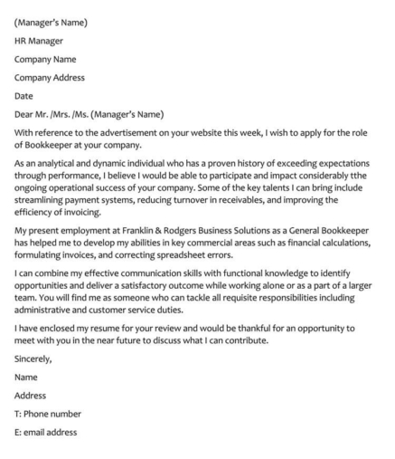 63+ Job Winning Cover Letter Examples