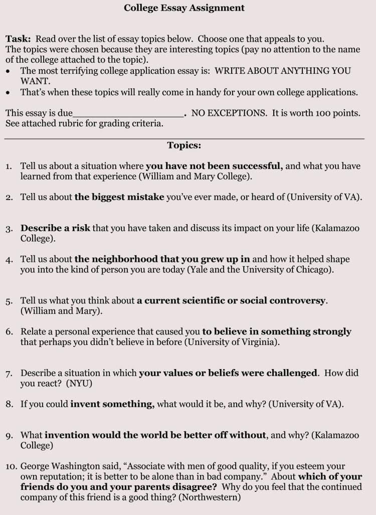 8 Samples of College Application Essay Format (and Writing 