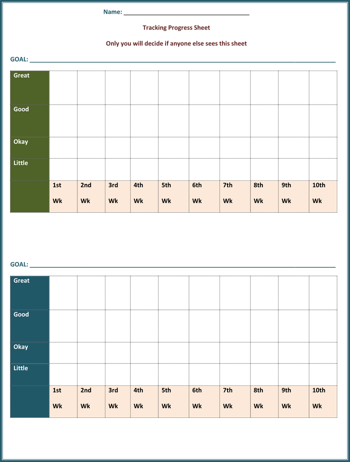5 Free Goal Tracking Setting Templates (Word Excel)