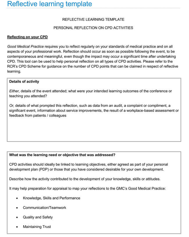 Reflective Statement Examples (How to Write) Word, PDF