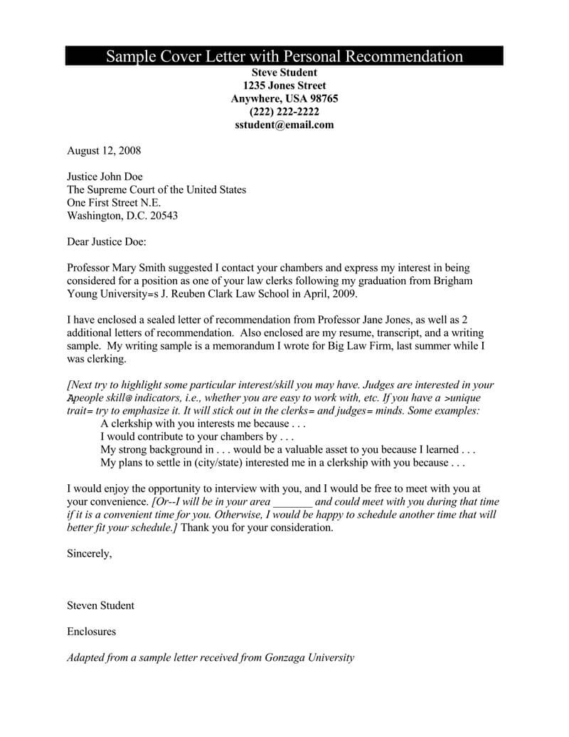 Great Professional Recommendation Letter Example for Word File