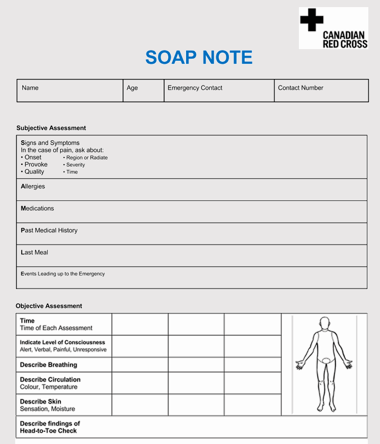Pdf Free Soap Note Template HQ Printable Documents