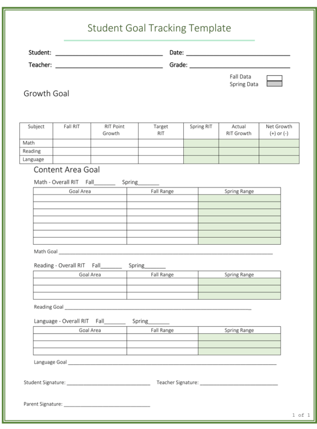 5 Free Goal Tracking & Setting Templates (Word | Excel)
