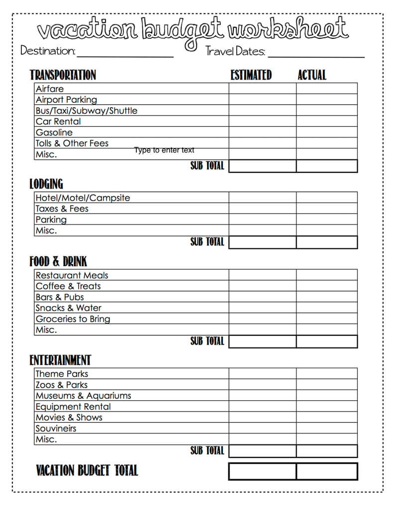 14-free-travel-budget-templates-excel-worksheets