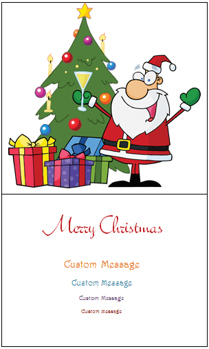 Christmas Card Templates Templates for Microsoft® Word