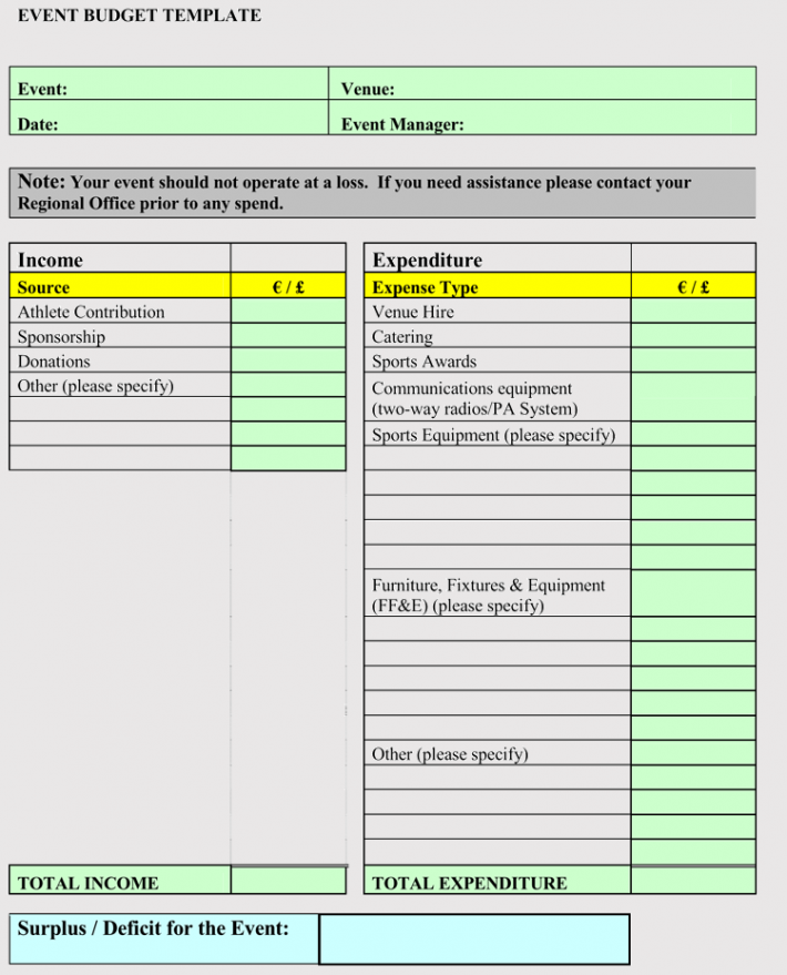Free Event Budget and Cost Planning Templates (Excel Worksheets)