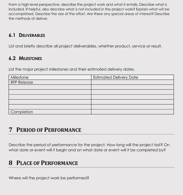 Free Statement Of Work SOW Templates Excel Word 